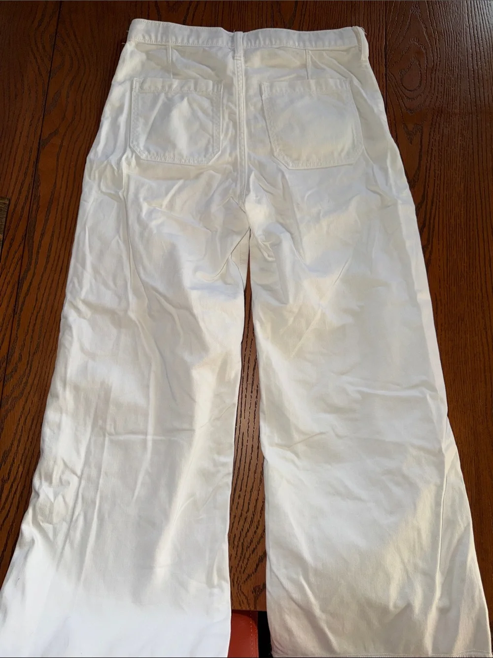 White Kid’s High-Rise Button-Fly Jeans